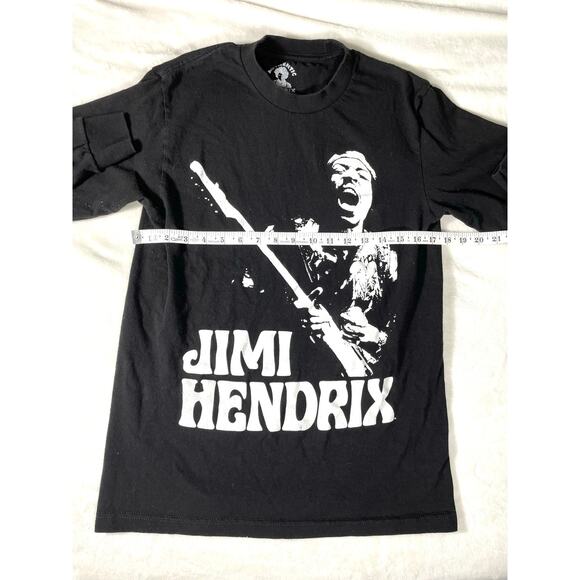 Jimi Hendrix Long Sleeve Shirt Black Graphic Size M - Picture 3 of 6